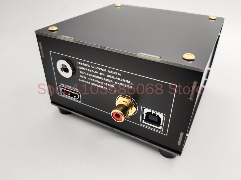 Interface coaxial digital USB, SPDIF, saída HDMI, UAC-1