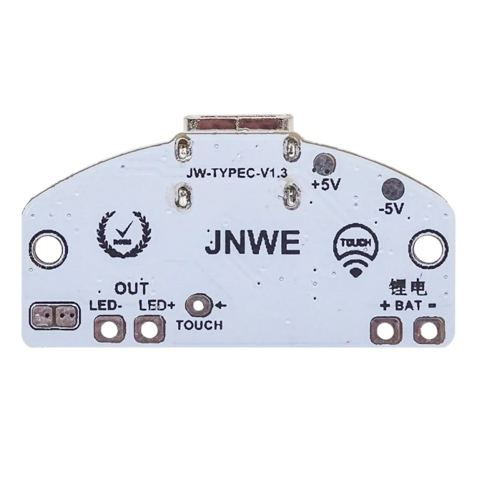 1 pz tipo-C circuito lampada da tavolo ricarica USB tre ingranaggi dimmer continuo led touch piccolo modulo di controllo lampada notturna