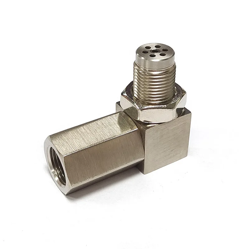 Acessórios de modificação do carro 90 graus adaptador de sensor de carro conector m18 sensor de oxigênio carro conector de 90 graus