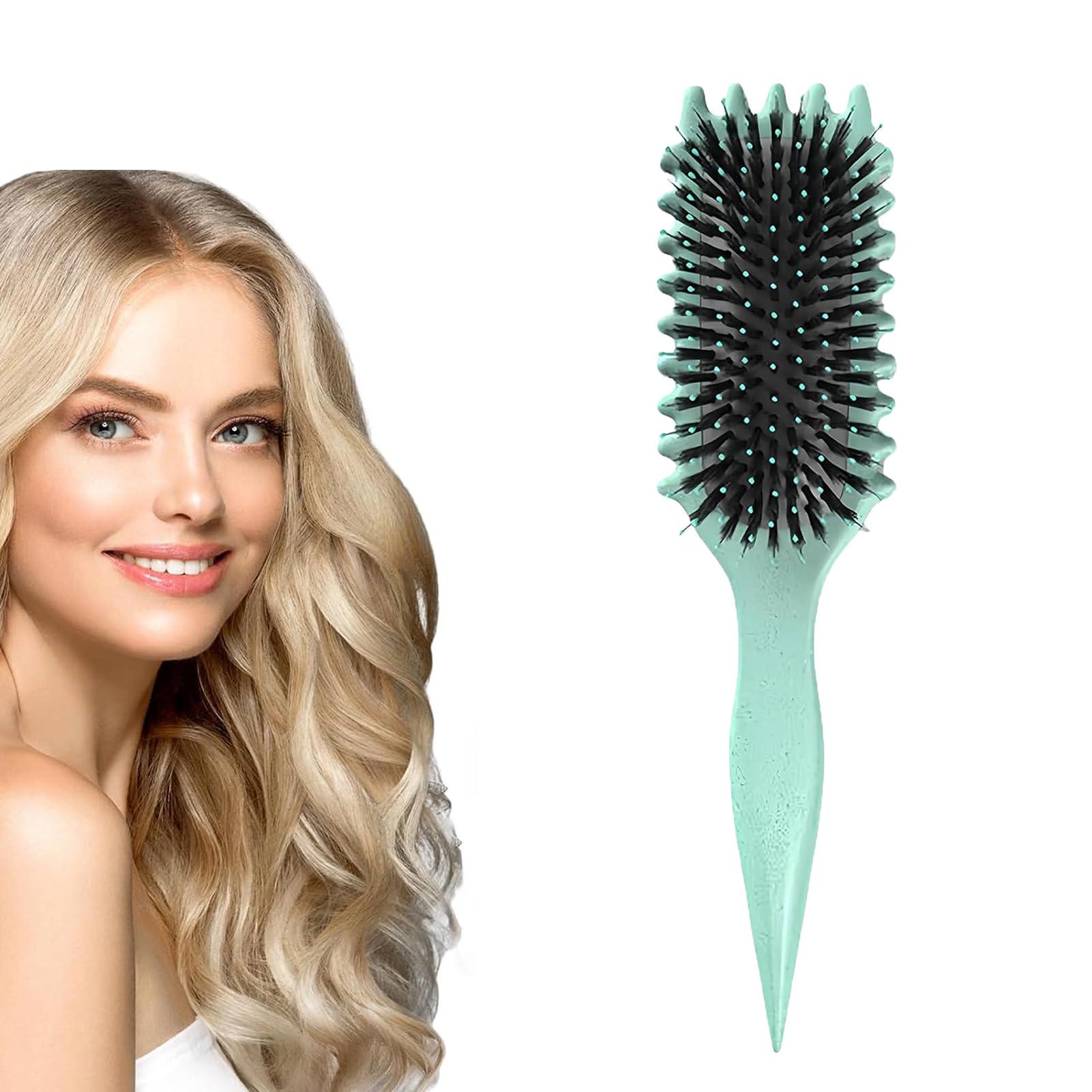 Curl Define Styling-cepillo para el pelo con rebote, peine moldeador para hombres y mujeres, Reduce la separación de rizos para rizos definidos