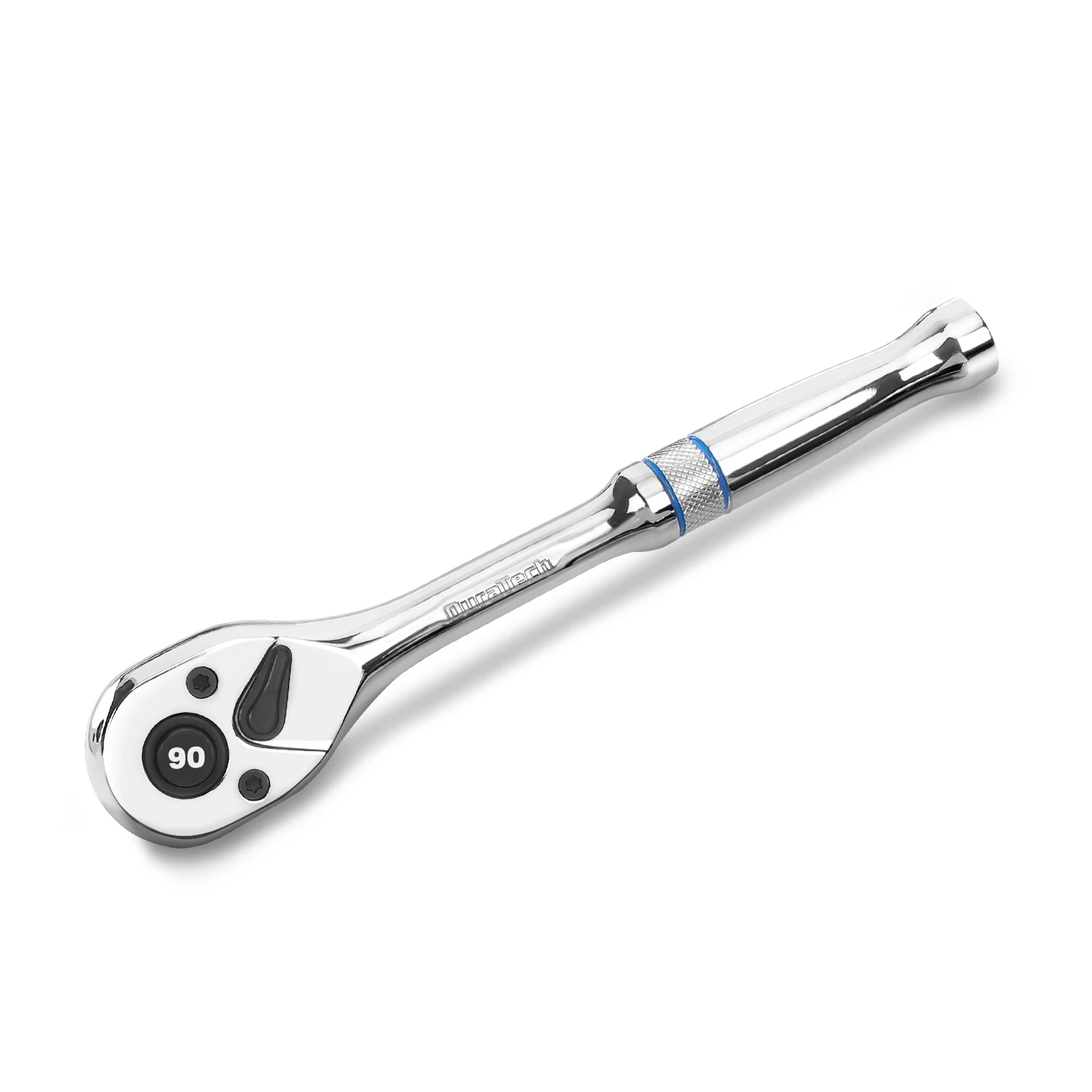 DURATECH 3/8 "Dr. Llave de trinquete de liberación rápida de 90 dientes, llave de trinquete de accionamiento Reversible, herramientas manuales de bricolaje para el hogar completamente pulidas