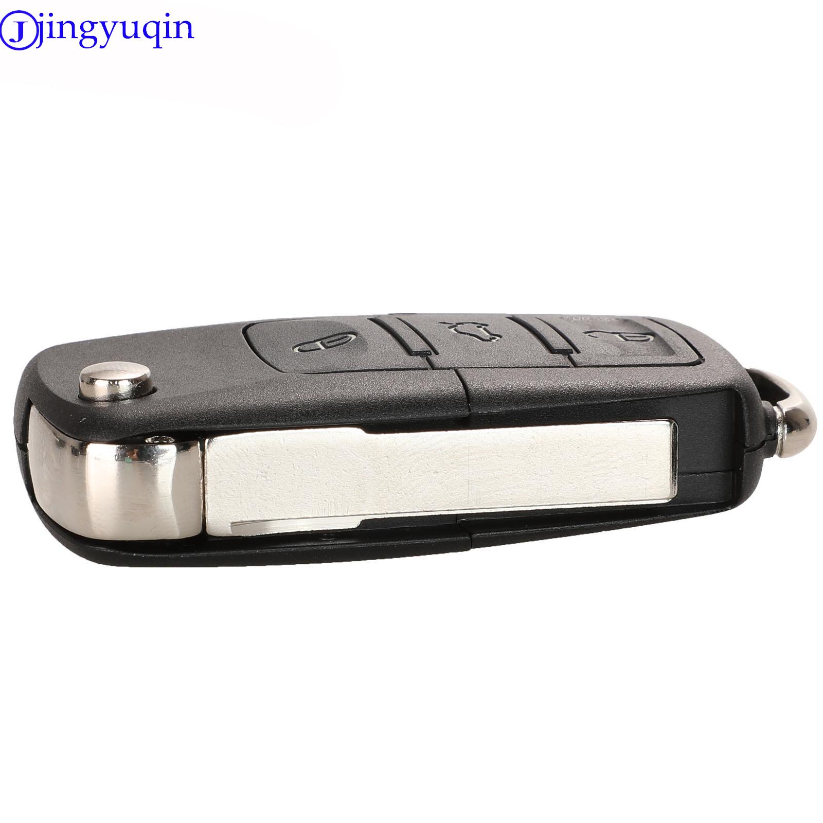 jingyuqin For VW Beetle Golf Passat Jetta Flip Key Car Remote Key Entry Transmitter Fob 315Mhz ID48 1J0959753AM 1J0959753DC