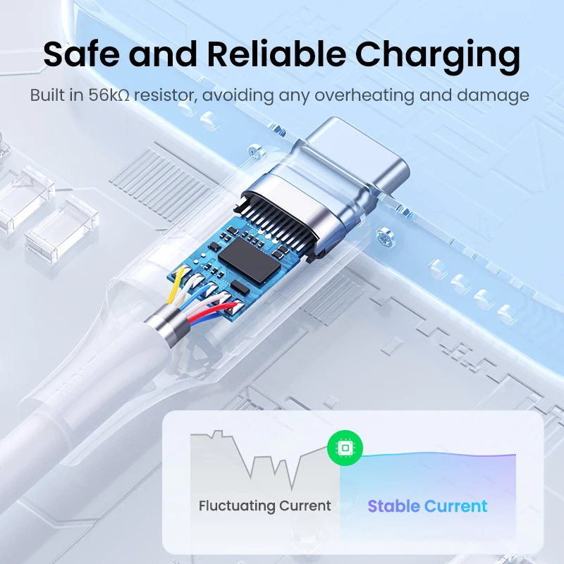 UGREEN-Cable USB tipo C de carga rápida, Cable de datos, 3A, para iPhone 15, Samsung S23, Xiaomi 11 Pro