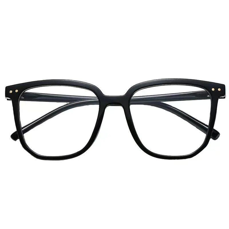 Lunettes anti-lumière bleue pour femmes, avec monture de lunettes régulière, finition rétro, monture légère plate