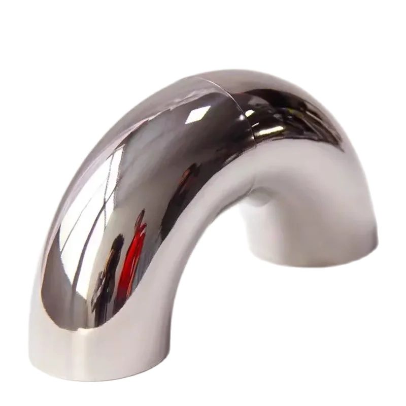 1pcs304 ステンレス鋼エルボ 90 度角度エルボ 1.5 ミリメートル厚さ 51 メートル 60 ミリメートル 63 ミリメートル 76 ミリメートルサニタリー突合せ溶接自動車排気管