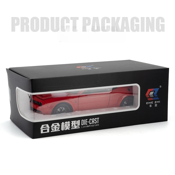 1:24 Dodge Challenger SRT Hellcat Redeye Muscle Alloy Diecast Car Model Computer Desktop DIY High Simulation Collection Ornament