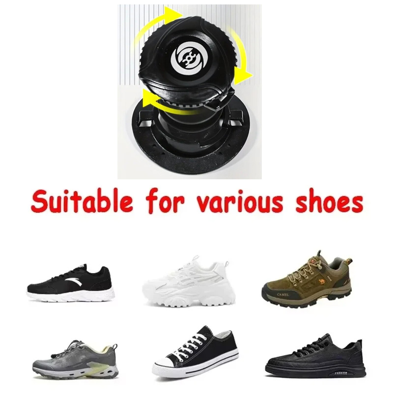 1Pair Automatic Shoelaces Without Ties Install Simple Swivel Buckle Laces Thick Rope Tennis Sneakers Shoelace Shoe Accessories