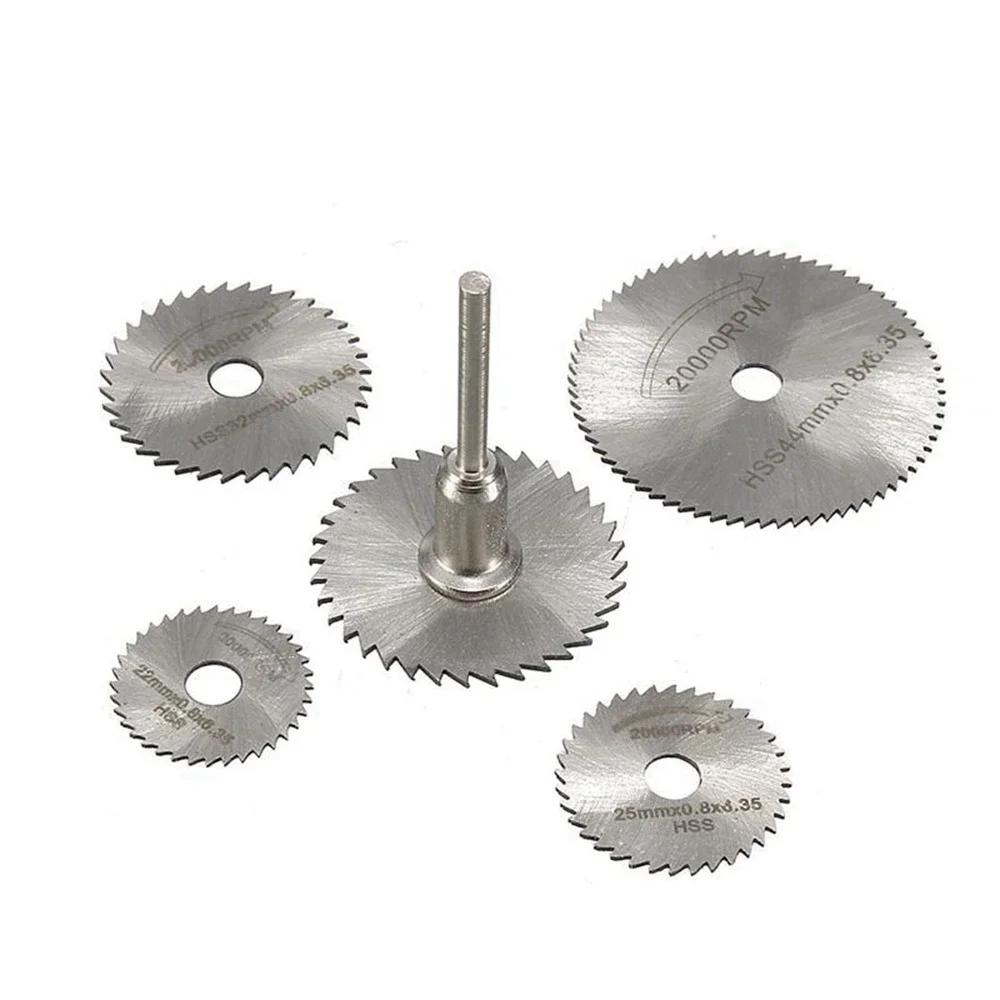 7 Mini HSS Nhỏ Lưỡi Tròn Xoay Công Cụ Dremel Cắt Kim Loại Công Cụ Điện Gỗ Đĩa Cắt Bộ Mũi Khoan