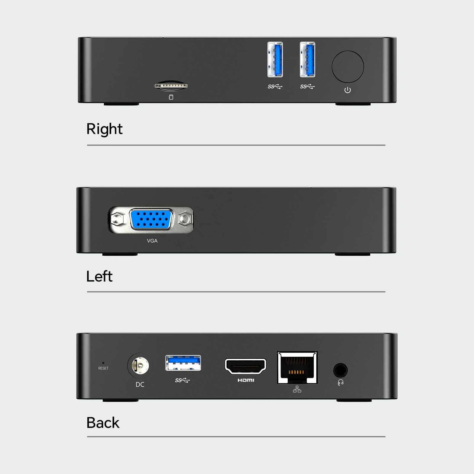 Teclast N10 Mini PC Windows11 Pro Intel N4000 6 GB RAM 128 GB ROM M.2 SSD Desktop portatili Mini computer HDMI + VGA USB3.2x3 RJ45