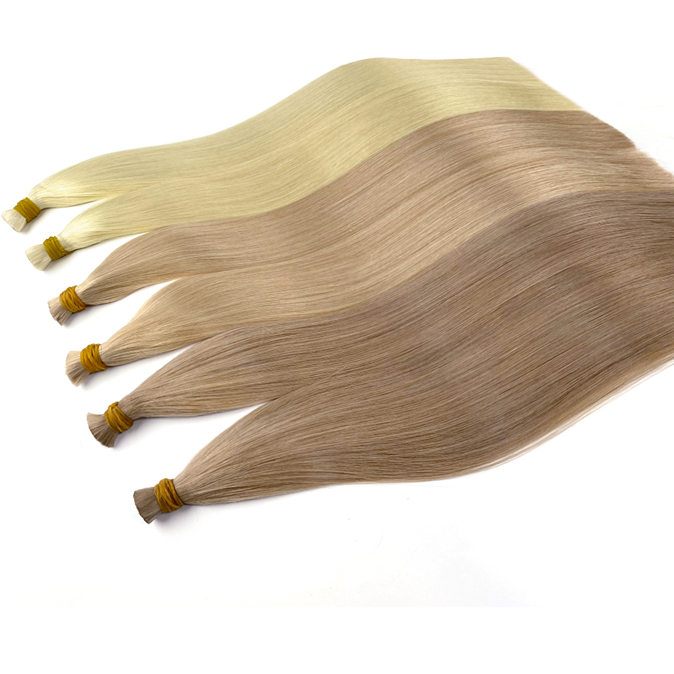 Gros cheveux humains en vrac sans trame vierge Remy cheveux vietnamiens cheveux raides en vrac vrais cheveux naturels sans trame pour tressage