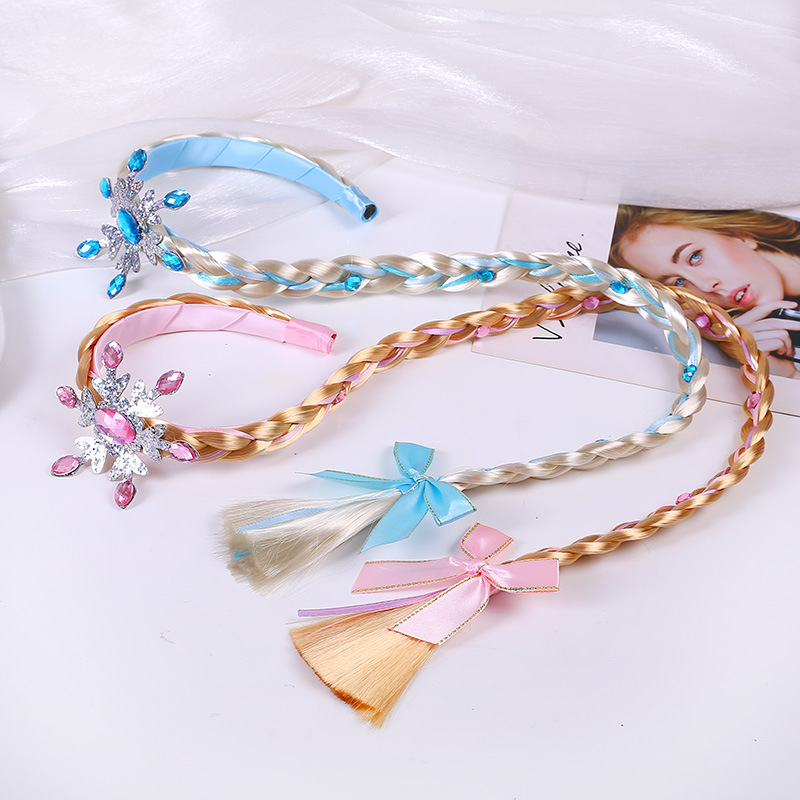 Mädchen Krone Kopfschmuck Cosplay Prinzessin Halloween Party Kostüme Stirnband Perücke Kawaii Kopfbedeckung Kinder Geburtstagsgeschenke
