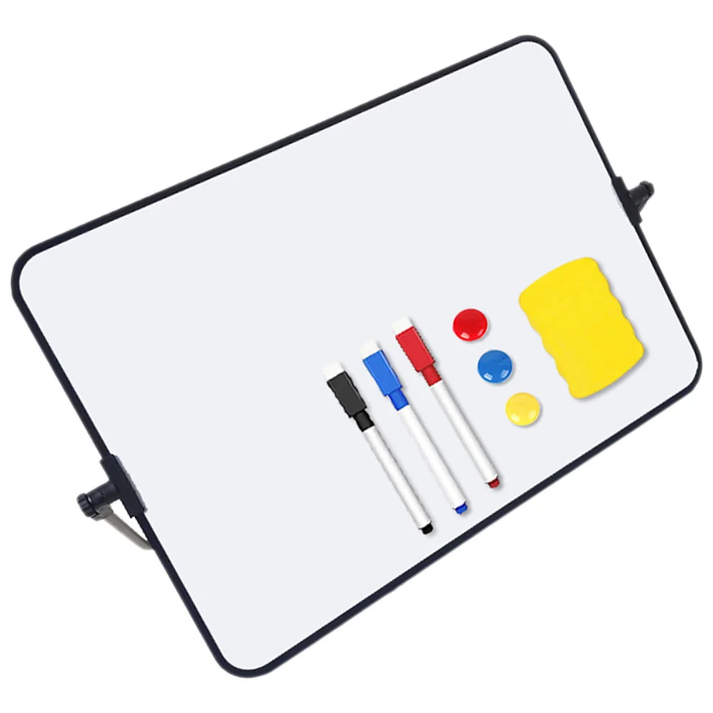1 set A4 Portable Whiteboard Set Dry Erase Board Office Writing Drawing Board Child Teaching Board Marker Bulletin Board Desktop