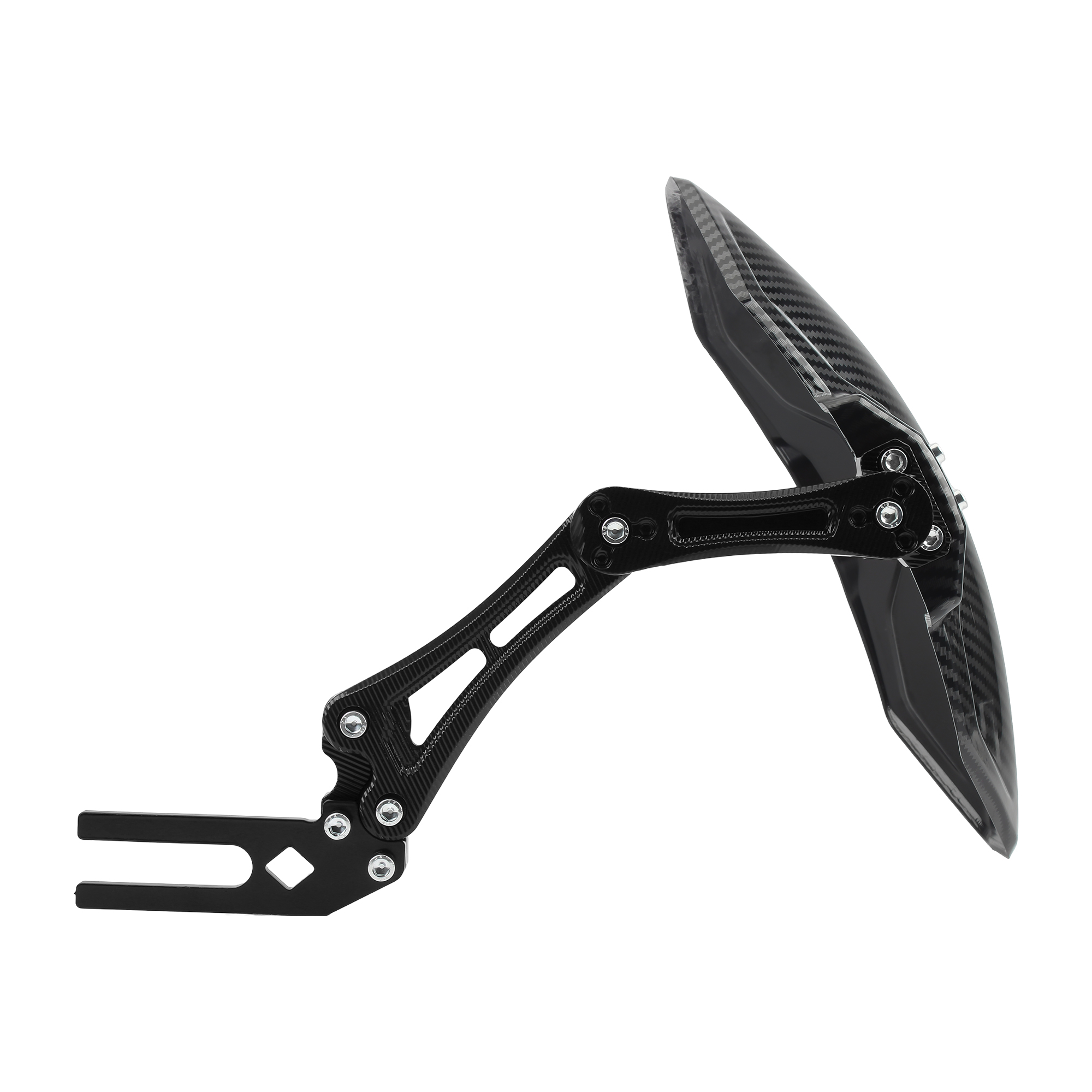 Motorrad Einstellbare Nachahmung Carbon Faser Aluminium Legierung Hinterrad Kotflügel Kotflügel Roller Universal Zubehör