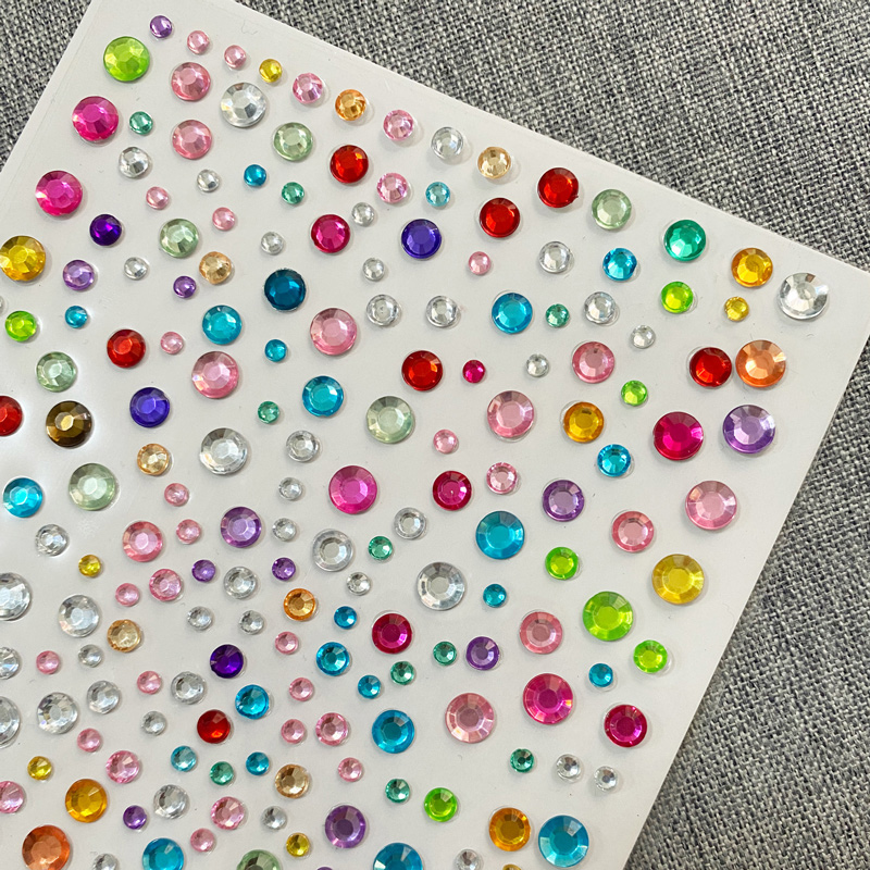 Face Jewels Tattoo สติกเกอร์ Rhinestones ปลอม Tattoo สําหรับผู้หญิง Masquerade Party เทศกาลดนตรี Stage Performance แต่งหน้าเครื่องมือ