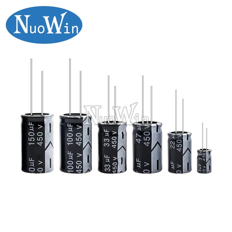 6,3 V 10V 16V 25V 35V 50V 400V 450V 1UF 2,2UF 4,7UF 10UF 1000UF 22UF 33UF 47UF 470UF 100UF 220UF condensador electrolítico de aluminio