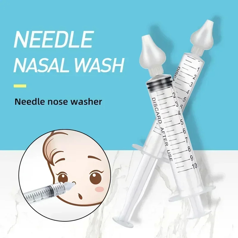 Jeringa aspiradora Nasal para bebé, limpiador de nariz para bebé, irrigador de rinitis, aguja para lavado de nariz, 10ML/20ML