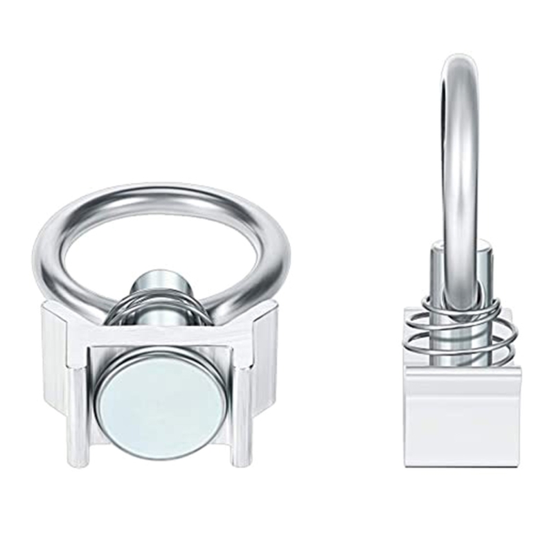 シングルスタッドフィットLトラック4,000lb容量、ステンレス鋼ラウンドリングアルミニウムキーパーカーカーゴコントロール、石鹸用