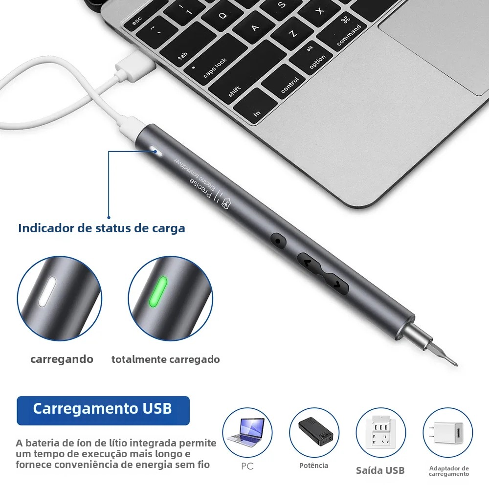 Conjunto de chave de fenda elétrica 28/62 em 1, kit de ferramentas elétricas de precisão, recarregável, sem fio, mini pontas pequenas para reparo de células móveis xiaomi