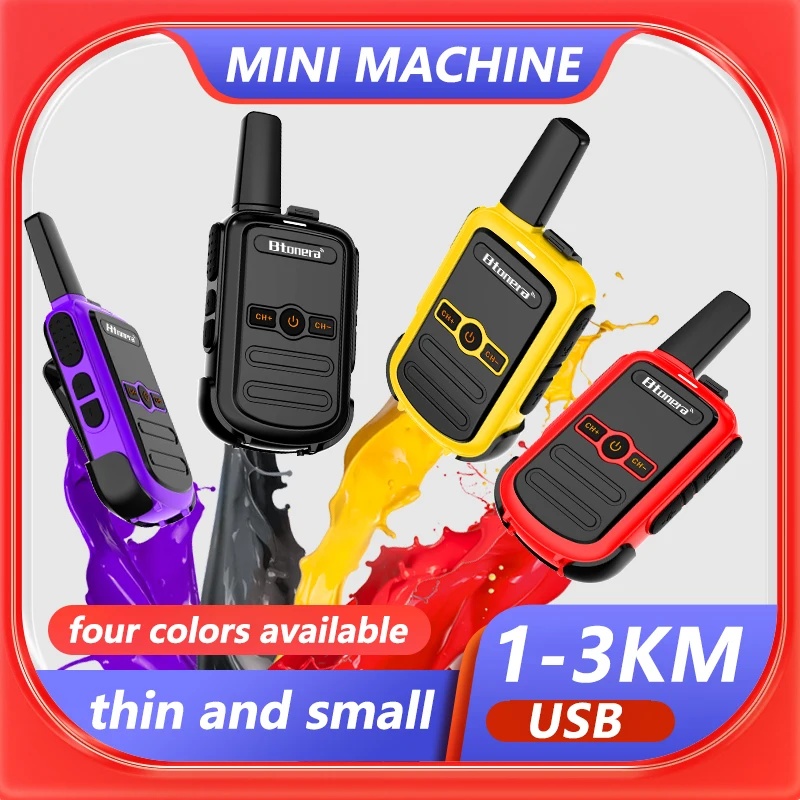Mini Walkie Talkie Btonera BT-310 Radio bidireccional portátil PMR FRS Radio Comunicador Walkie-Talkie para niños de largo alcance para Hotel Busin