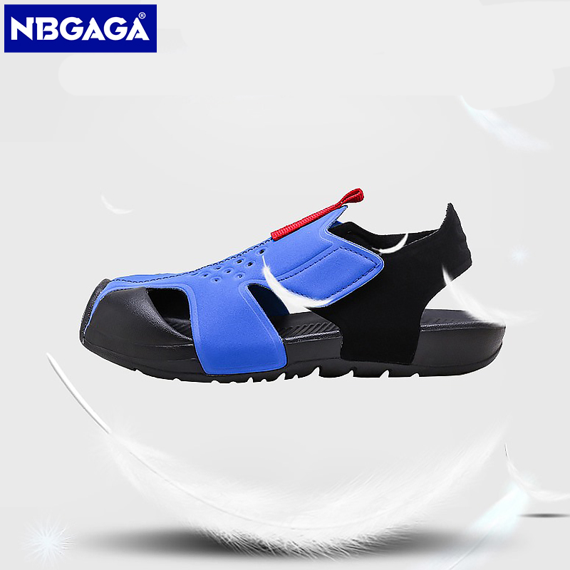 Sandales d'été pour bébés garçons, chaussures de plage en maille, chaussures de sport à la mode, baskets ajourées