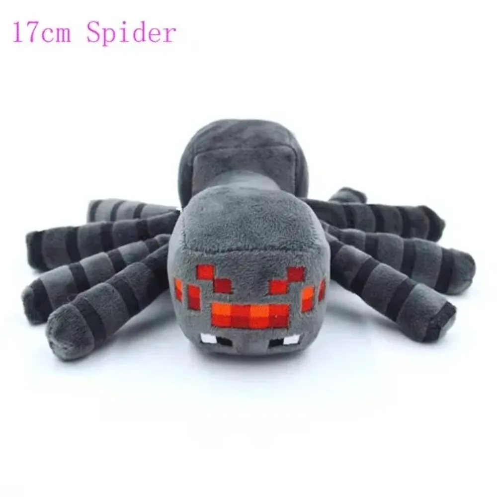16 ซม.สีเทา MC Spider ตุ๊กตาของเล่นตุ๊กตาเกม MC Spider Plush Soft สัตว์ของเล่นตุ๊กตาเด็กของขวัญเด็ก