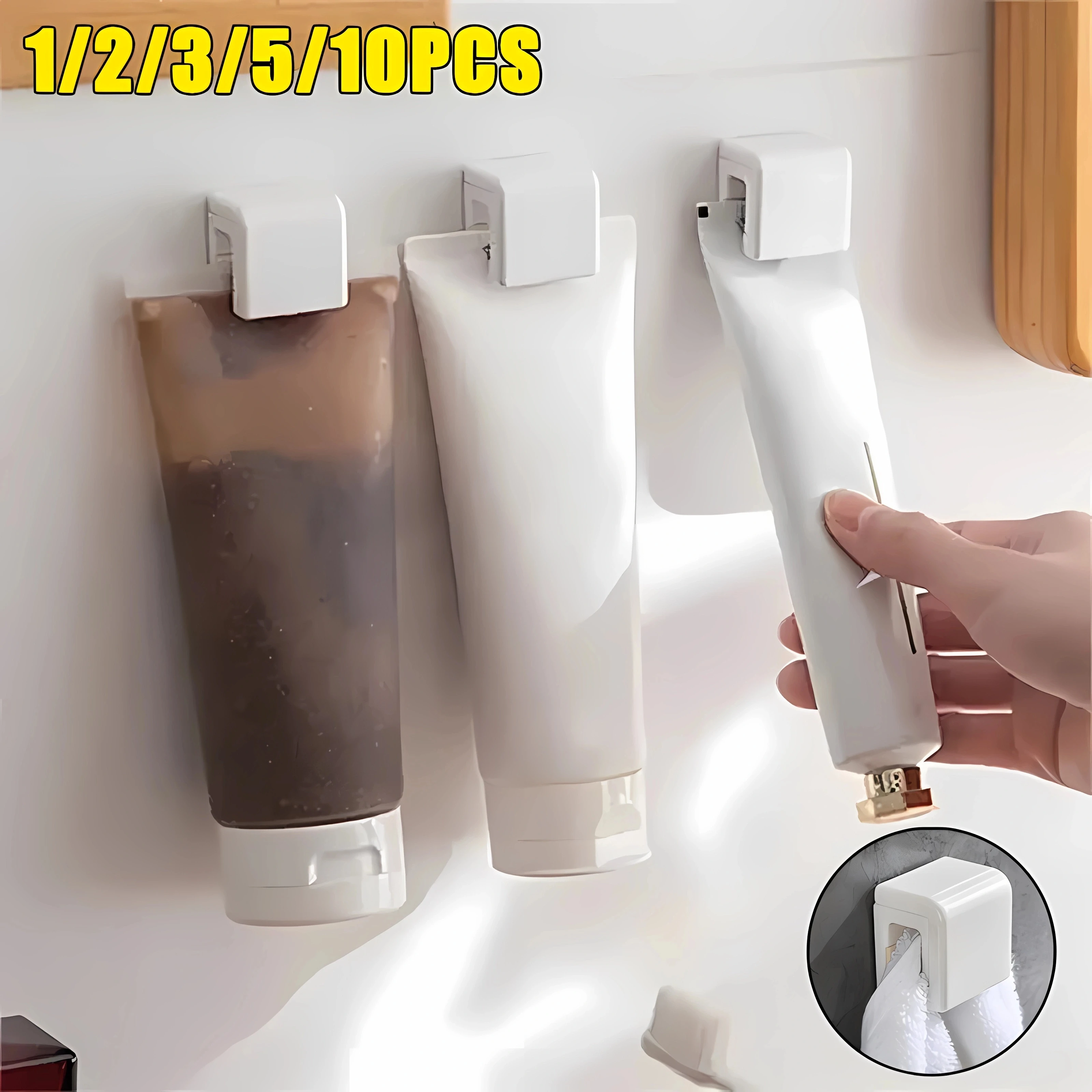 1/2/3/5/10Pcs Punch-freies Zahnbürste Halter Wand Zahnpasta Halter Lagerung Rack-halter Organizer Bad Zubehör