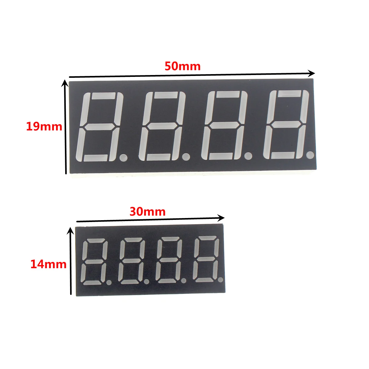 10PCS 0.36inch LED display 7 Segment 1 Bit/2 Bit/3 Bit/4 Bit Digit Tube Red Common Cathode / Anode Digital 0.36 inch led
