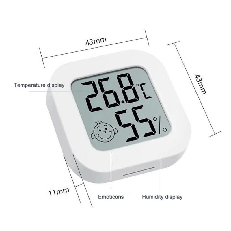 Termómetro Digital LCD, higrómetro para interiores, medidor electrónico de temperatura y humedad, Sensor, estación meteorológica para el hogar