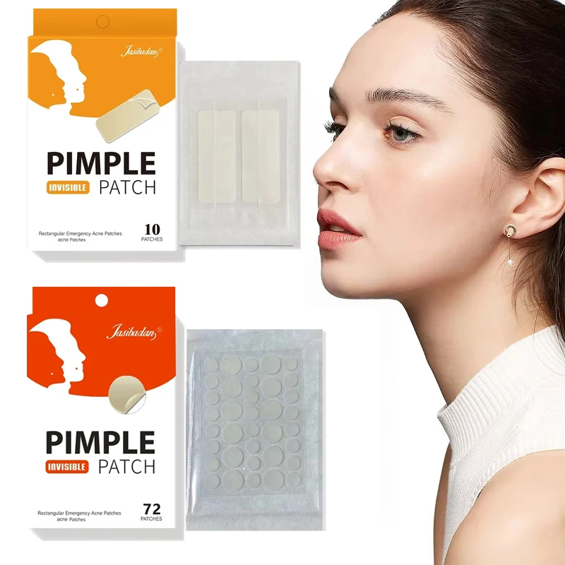 Round / Long Strip Hydrocolloid Waterproof  Anti Acne Patches Face Skin Care Pimples Patches Acne Blackhead Remover Patches