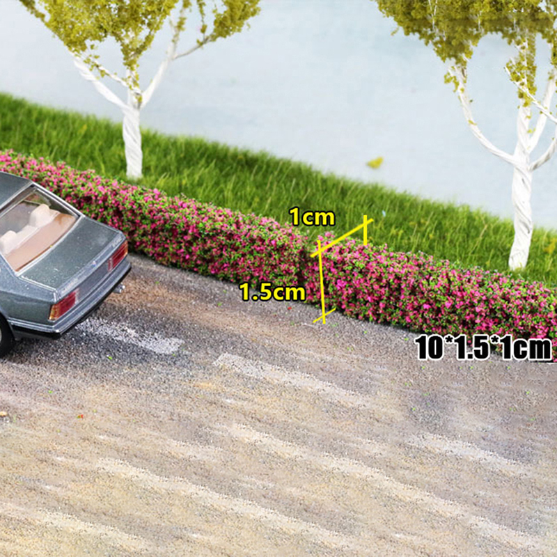 2 Stuks Struik Strips Groen Zand Tafel Miniatuur Simulatie Diy Materialen Grashek Voor Buiten Indoor Gebouw