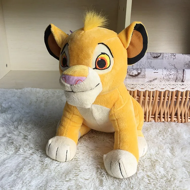 Nova venda quente disney dos desenhos animados 30cm brinquedo de pelúcia o rei leão simba 11.8 ''jovem simba macio bonito boneca meninos meninas presente aniversário