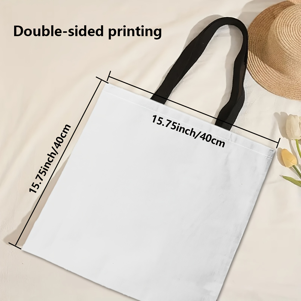 Bolso casual con estampado de gatito colorido, mochila de moda reutilizable, bolso multifuncional, bolso de compras impreso 40x40cm