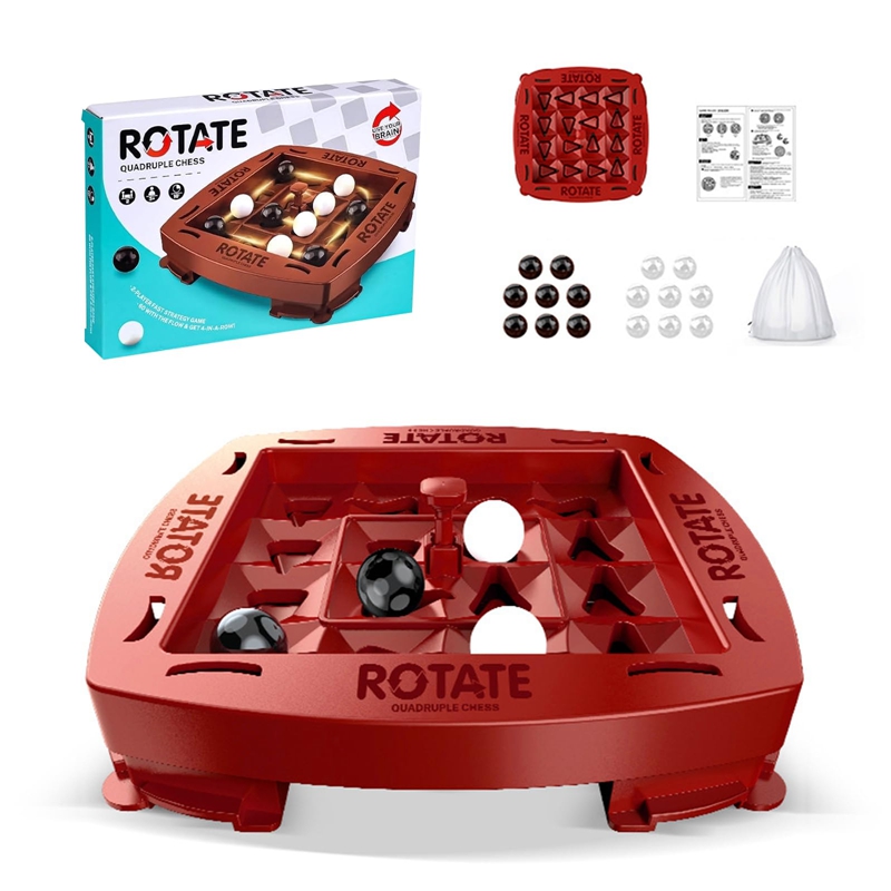 Logik-Schach-Track-Spiel, Lernspielzeug, Track-Schachspiel, vier in einer Reihe, lustiges Tisch-Puzzle-Brettspielset für 2 Spieler