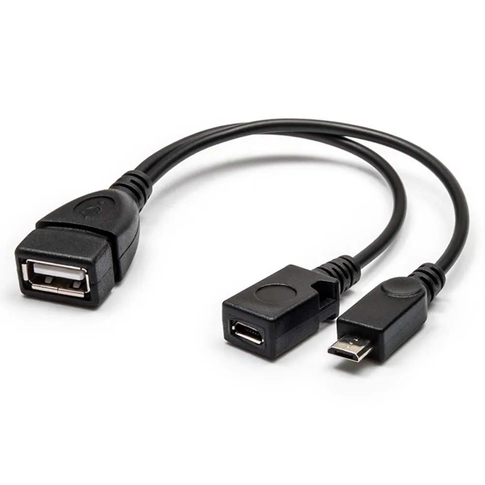 WESOPRO 2 en 1 Cable OTG de repuesto para Fire Stick 4K Compatible con Android Phone Tablet Micro USB Host con alimentación Micro USB