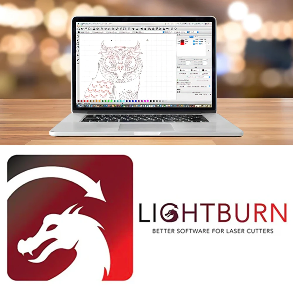 Tyvok LightBurn Core Key de licencia/software de control GCODE con todas las marcas Controlador de grabado láser Compatible con Mac Wind