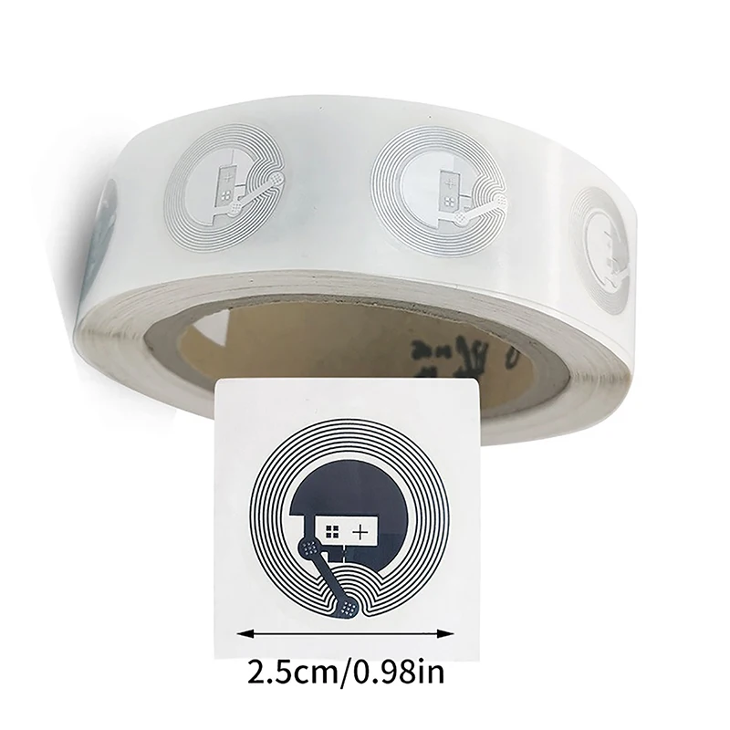 Etiquetas nfc transparentes, adesivos ntag 213, protocolo iso14443a13.56mhz ntag 213, etiqueta universal rfid e todos os telefones nfc com 10 peças