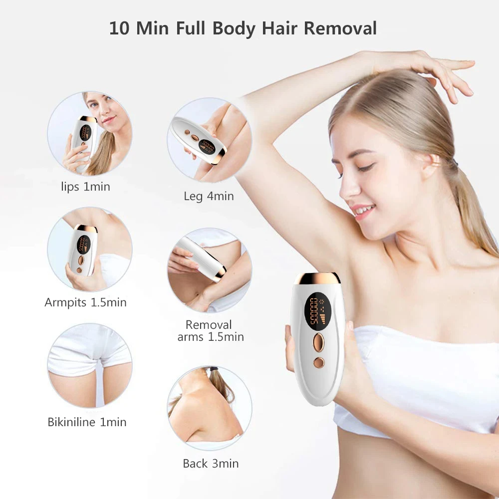 Épilateur Laser IPL épilation pour femmes corps Bikini visage 990000 flashs Permanent indolore IPL épilateur Laser épilateur