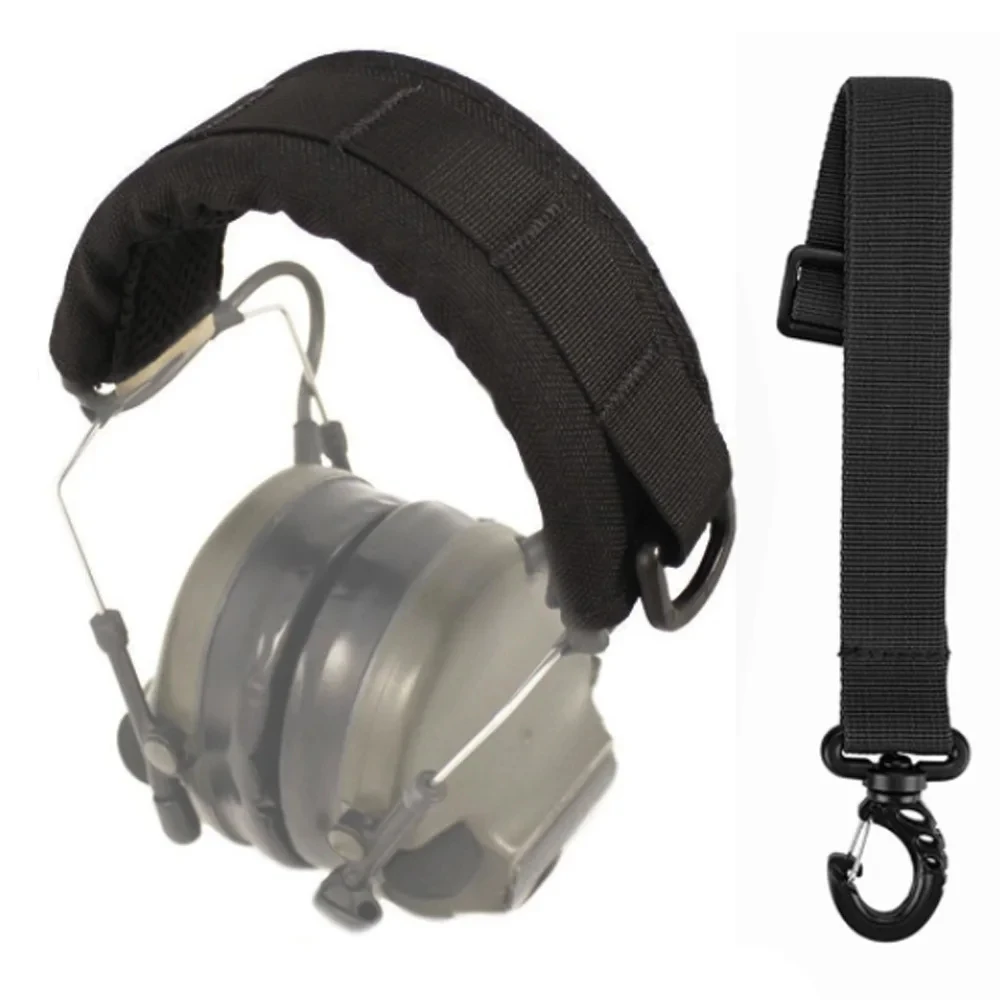 Clearance_Tactical Modular funda para auriculares Molle diadema auricular micrófono funda protectora caza orejera soporte para auriculares Stra