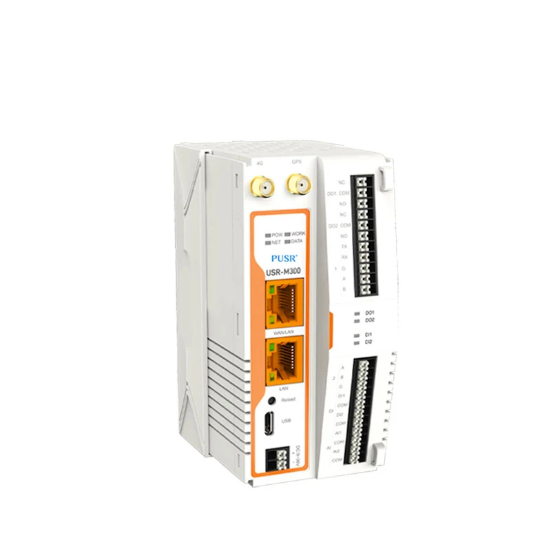 PUSR USR-M300 Computação de borda de alto desempenho Industrial IoT Gateway Protocolo Conversão NodeRED Desenvolvimento Gateway Expansor IO