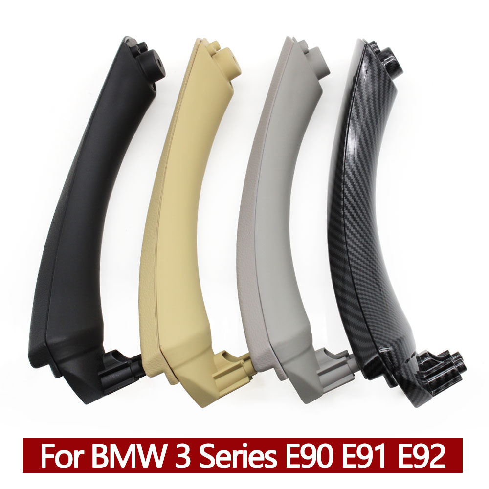 Левая и правая внутренняя дверная ручка с накладкой для BMW 3 серии E90 E91 E92 316 318 320 325 328i