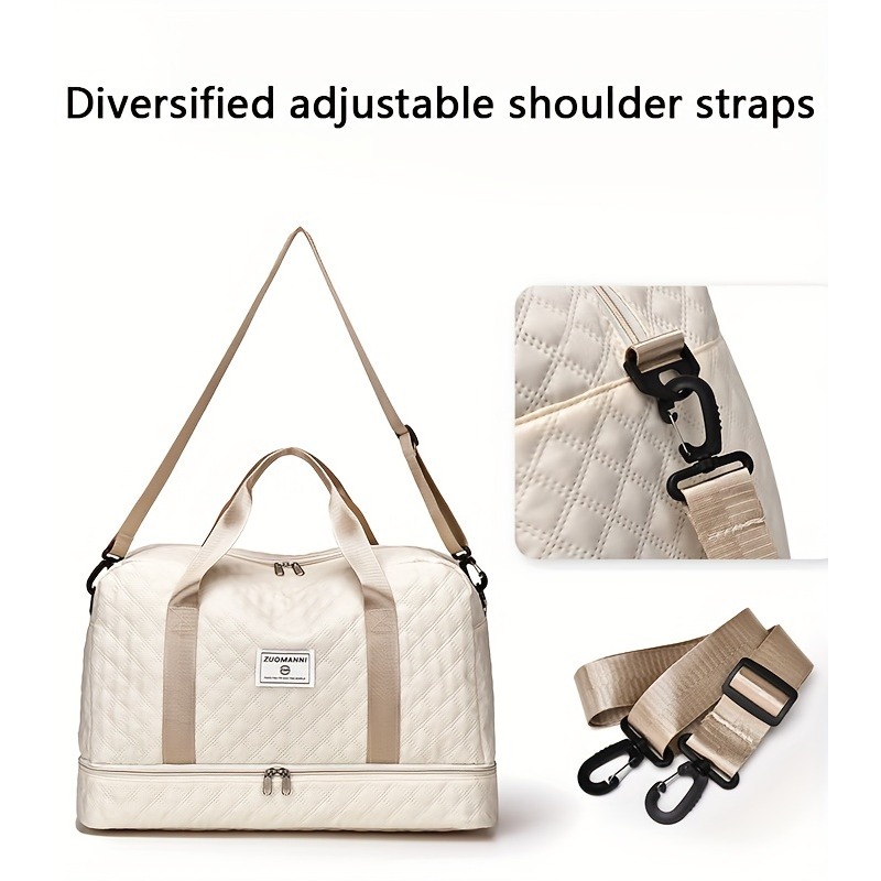 Leichte Gepäcktasche, Reise-Reisetasche mit großem Fassungsvermögen, Turnbeutel, Schultertasche für Weekender, Übernachtungstasche