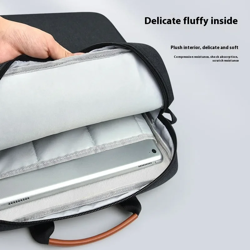 Laptop-Handtasche, wasserdicht, leicht, dünn, Computer-Handtaschen, Schulter-Messenger-Aufbewahrungstasche, große Kapazität, 13 Zoll Laptop-Tablet-Taschen