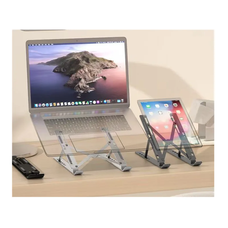 Supporto portatile in alluminio per laptop Base pieghevole per laptop Supporto per notebook Staffa per computer per accessori per supporto MacBook Air Pro