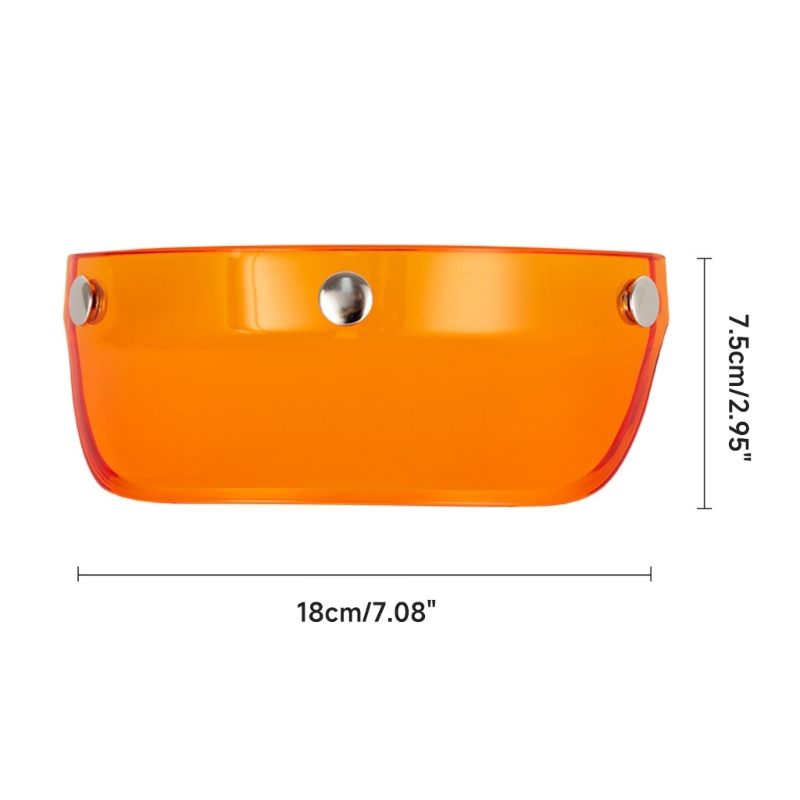 H3CE Universal 3 Nút Chụp Visor Flip Up Wind Shield Chống Tia UV Cho Mũ Bảo Hiểm Mô Tô