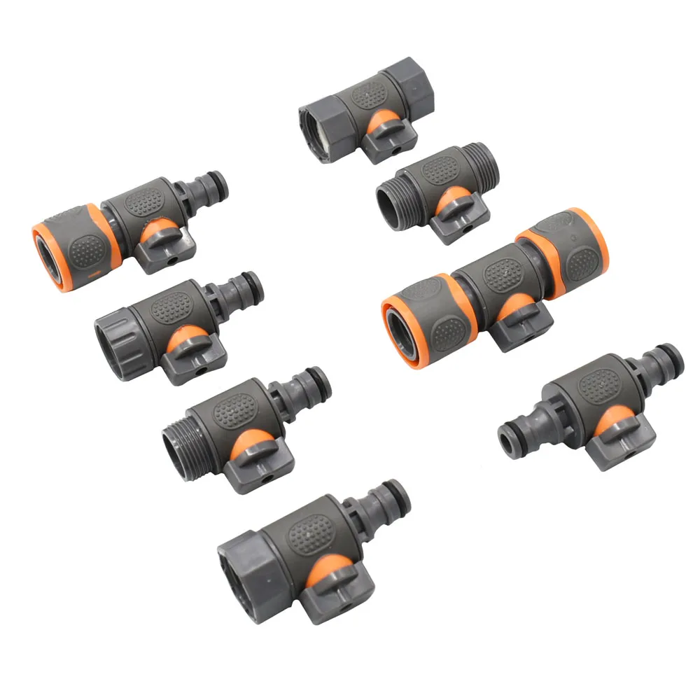 1/2 "3/4" 1 "Chủ Đề Đầu Nối Nhanh 16Mm Núm Vú Tưới Vườn Khớp Nối Tưới Nhỏ Giọt Vòi Tập Cổng Kết Nối phụ Kiện 1 Cái