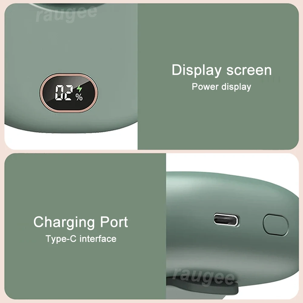 Tragbarer Mini-Ventilator, Taillenclip-Ventilator, wiederaufladbar, hängender Halsventilator, Outdoor, Camping, Taillenventilator, USB, kleiner Kühl-Taschenventilator für Reisen