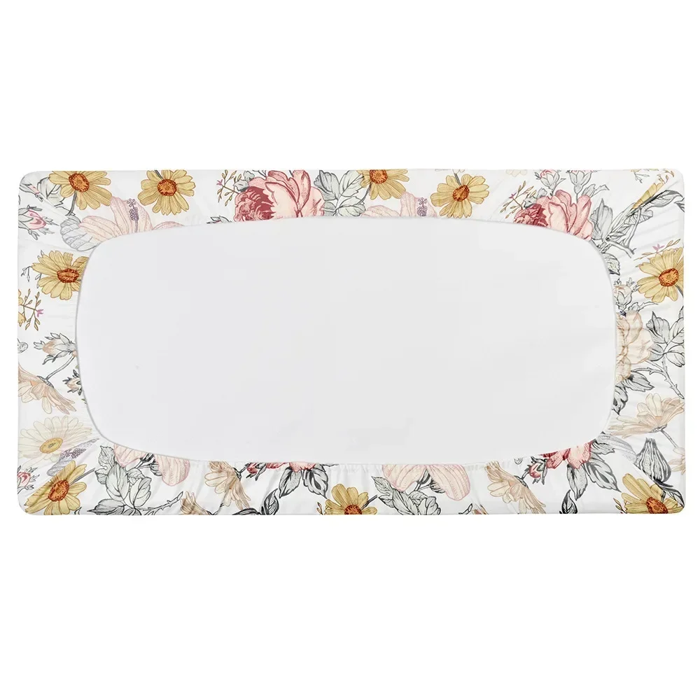 Couvertures de table de changement de nouveau-né, couverture de coussin de proxy de couche de bébé, conception d'impression, respirante, douce, réutilisable, couverture de polymères proxy