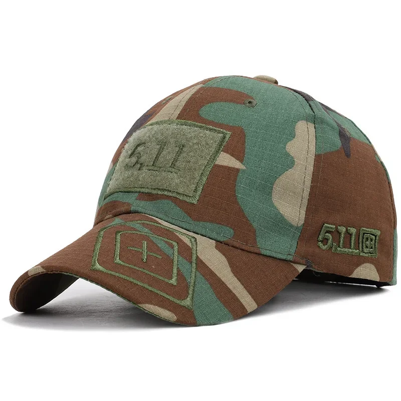 Gorras de béisbol tácticas para hombres camuflaje algodón Snapback verde juego de la selva sombrero pesca deportes Camping gorra