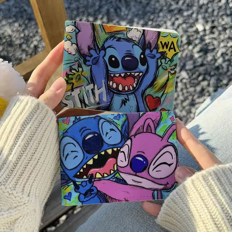 Disney-Stitch Driver License Holder, PU Covers de couro, documentos de condução do carro, ID do negócio, pasta do certificado, Carteira do cartão