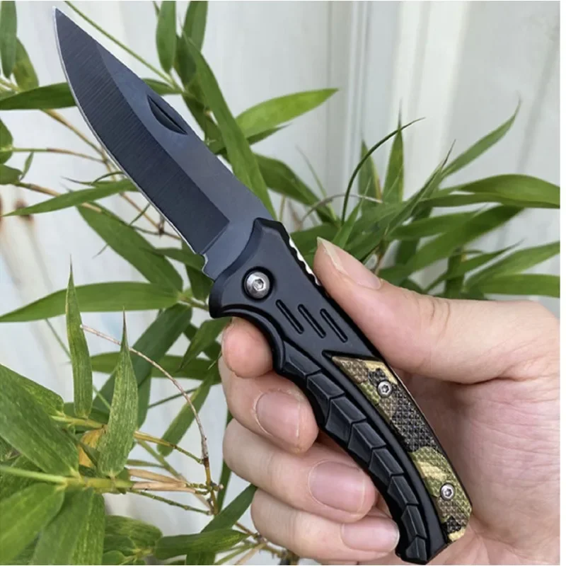 Nuovo coltello da sopravvivenza in acciaio inossidabile EDC da campeggio all'aperto, coltello pieghevole in acciaio inossidabile, coltello tascabile multifunzionale per il campeggio